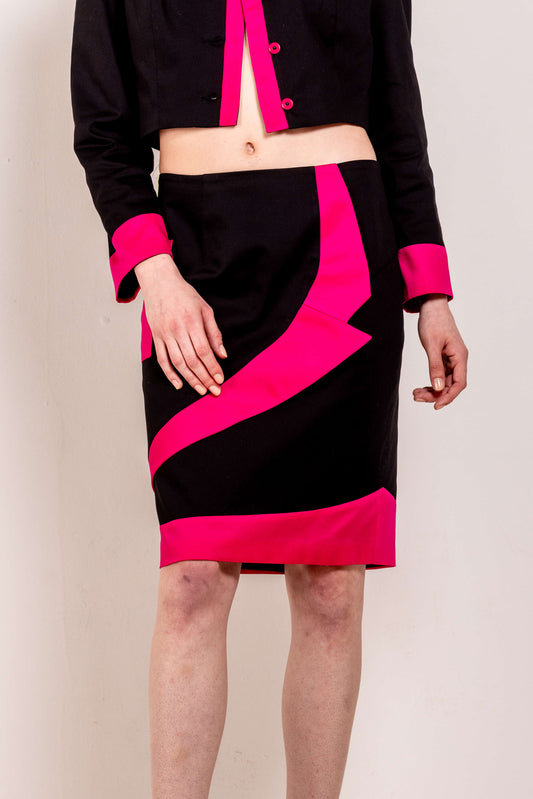 Jupe crayon à simple col